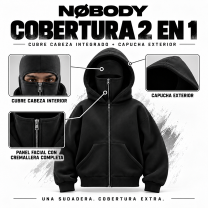 Sudadera con capucha y cremallera integral